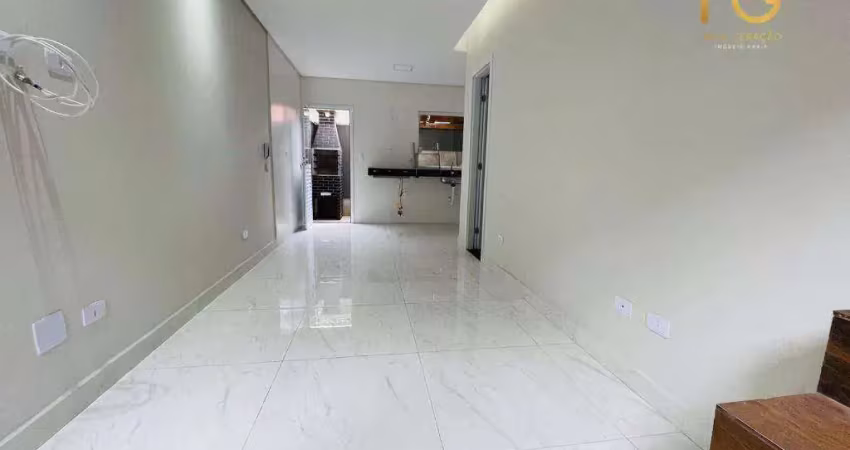 Casa com 2 dormitórios à venda por r$ 340.000,00 - aviação - praia grande/sp