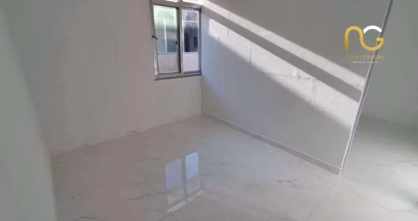 Apartamento reformado com 1 dormitório à venda, 37 m² por r$ 213.000 - canto do forte - praia grande/sp