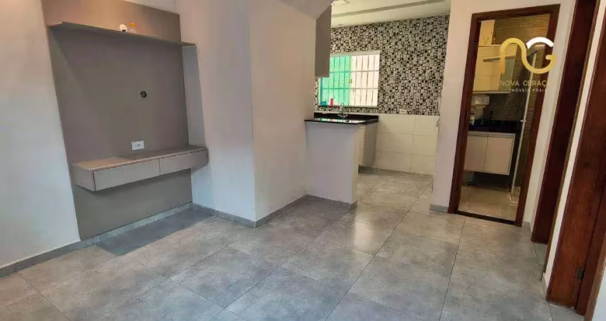Casa com 2 dormitórios à venda, 57 m² por r$ 355.000,00 - mirim - praia grande/sp