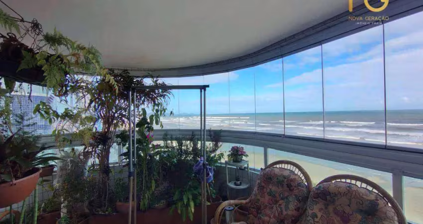 Apartamento pé na areia ! 3 dormitórios , frente mar r$ 640.000,00