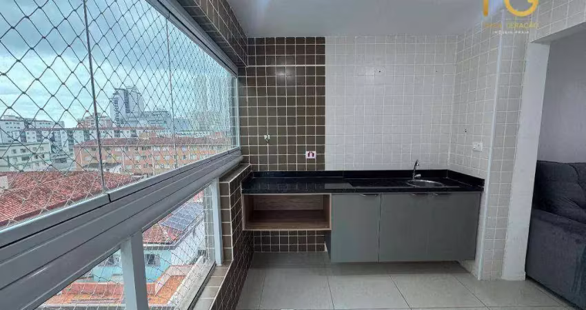 Apartamento com 2 dormitórios à venda, 72 m² por r$ 695.000,00 - canto do forte - praia grande/sp