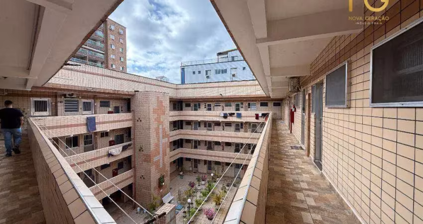Kitnet com 1 dormitório à venda, 18 m² por r$ 195.000,00 - boqueirão - praia grande/sp