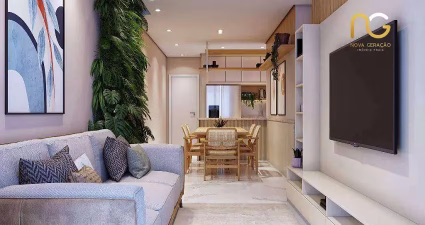 Apartamento com 2 dormitórios à venda, 70 m² por r$ 580.000,00 - vila guilhermina - praia grande/sp