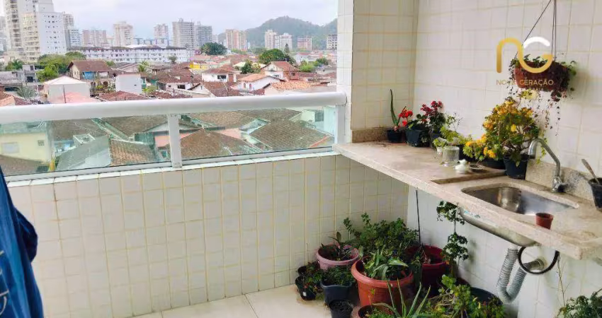 Apartamento com 2 dormitórios à venda, 65 m² por r$ 465.000,00 - canto do forte - praia grande/sp