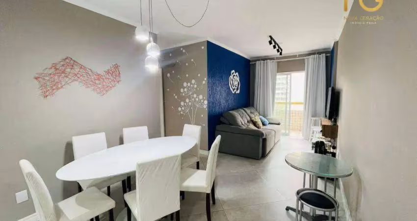 Apartamento com 2 dormitórios à venda, 75 m² por r$ 445.000,00 - tupi - praia grande/sp