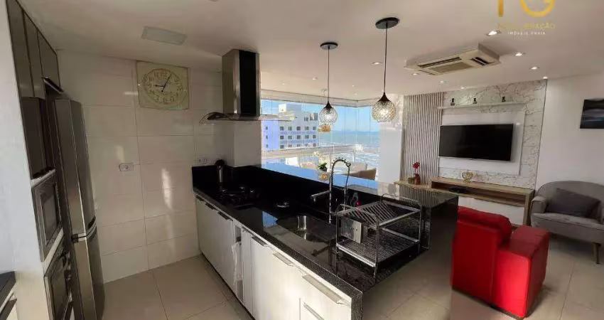 Cobertura duplex - predio frente praia - 03 dormitorios 03 suites 02 vagas - bairro caiçara/praia grande-sp