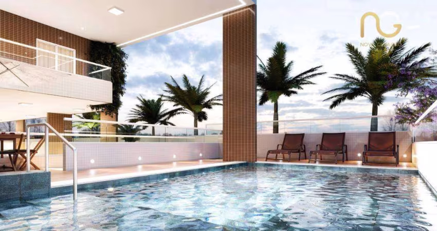 Apartamento com 2 dormitórios à venda, 72 m² por R$ 593.121,47 - Vila Guilhermina - Praia Grande/SP
