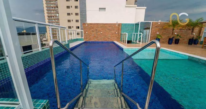 Apartamento com 2 dormitórios à venda, 70 m² por r$ 450.000,00 - vila guilhermina - praia grande/sp
