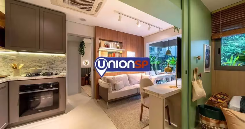 Apartamento com 2 dormitórios à venda, 40m² por r$ 442.900,00 - brooklin - são paulo/sp