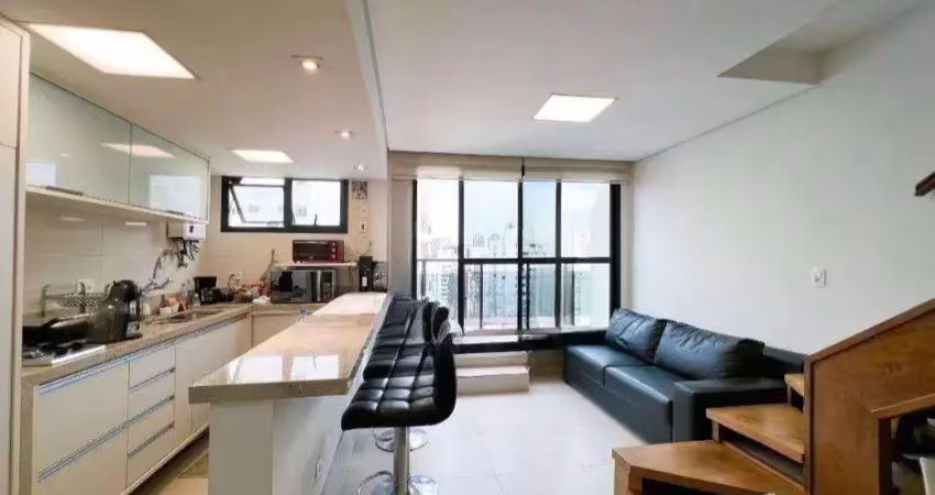 Apartamento duplex com 1 dormitório à venda, 88 m² por r$ 2.000.000,00 - itaim bibi - são paulo/sp