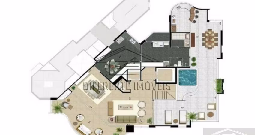 APARTAMENTO 4 SUÍTES-6 VAGAS- 333M2 - JD ANALIA FRANCO!!