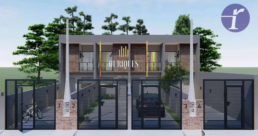 Geminado com 105m², com 3 quartos sendo 1 suíte e 2 vagas.