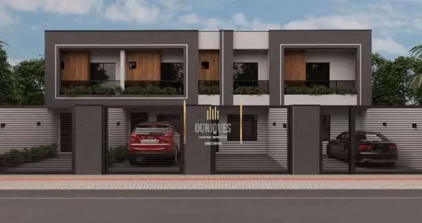 Sobrado geminado no saguaçu com 4m de abertura 76,22m²,  2 suítes e 1 vagas.