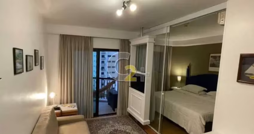 Flat com 1 quarto à venda na Avenida Jandira, --, Moema, São Paulo