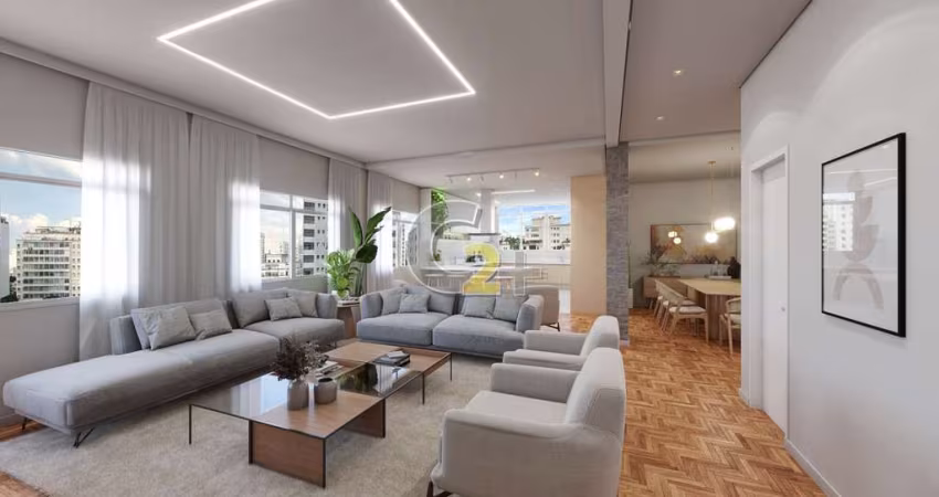 Apartamento à venda em Higienópolis com 3 quartos, sendo 1 suíte e 2 vagas