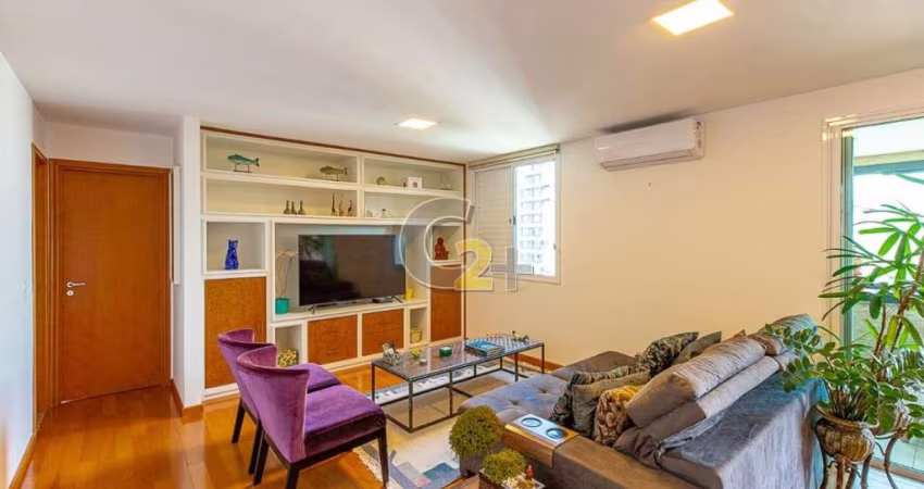 Apartamento à venda no Brooklin Paulista, 125m², 3 dormitórios, 1 suíte, 3 vagas