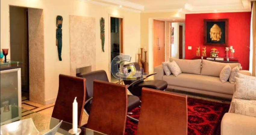 Apartamento á venda na Pompéia com 190m² mobiliado,  3 quartos, 3 suítes, 4 vagas de garagem