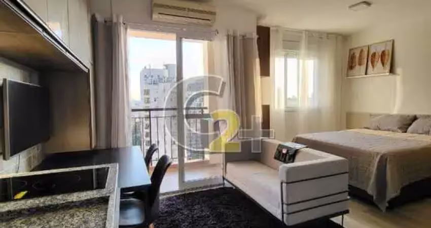 Apartamento studio, venda, pinheiros, 1 quarto, sem vaga, mobiliado.
