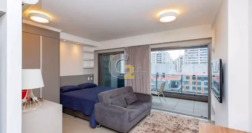 Apartamento mobiliado à venda no brooklin com 1 suíte e 1 vaga