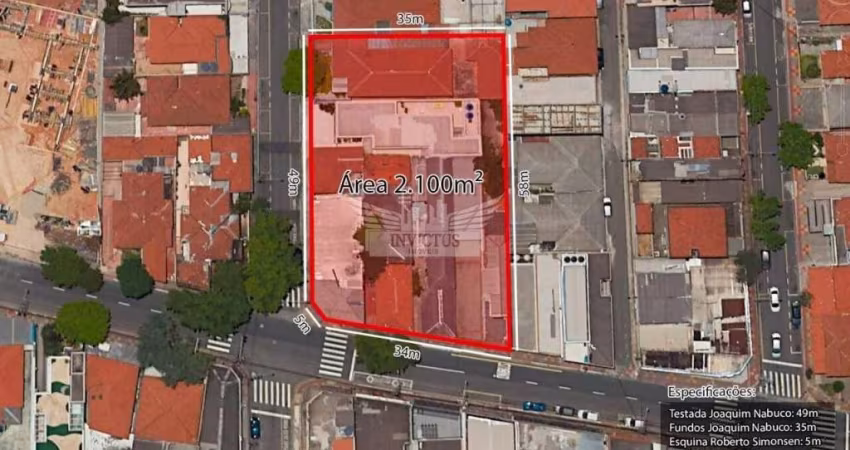 Terreno 2.100,00m² à venda - Bairro Santo Antônio - São Caetano do Sul/SP