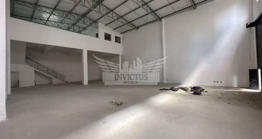 Galpão industrial em construção para alugar, 450m² - bairro utinga, santo andré/sp