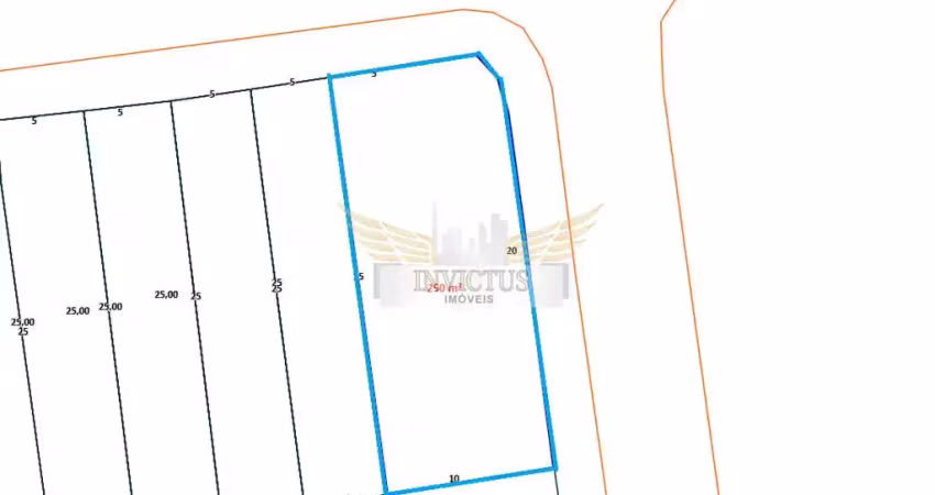 Terreno residencial para comprar, 250m²- vila scarpelli, santo andré/sp.