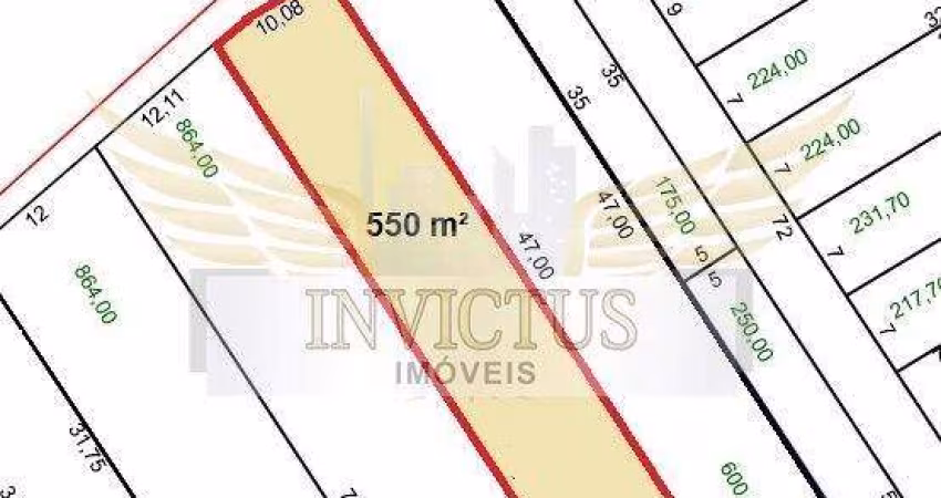 Terreno Residencial/Comercial para Comprar, 550m² - Vila Alto de Santo André, Santo André/SP.