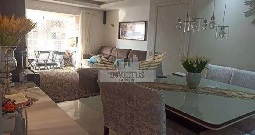 Apartamento com 4 quartos no condomínio espaço jardins para comprar, 135m² - campestre, santo andré/sp.