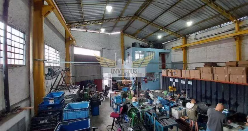 Galpão industrial para comprar, 225m² - vila carlina, mauá/sp.