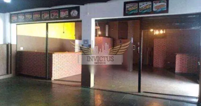 Salão comercial para alugar, 110m² - vila valparaíso, santo andré/sp.