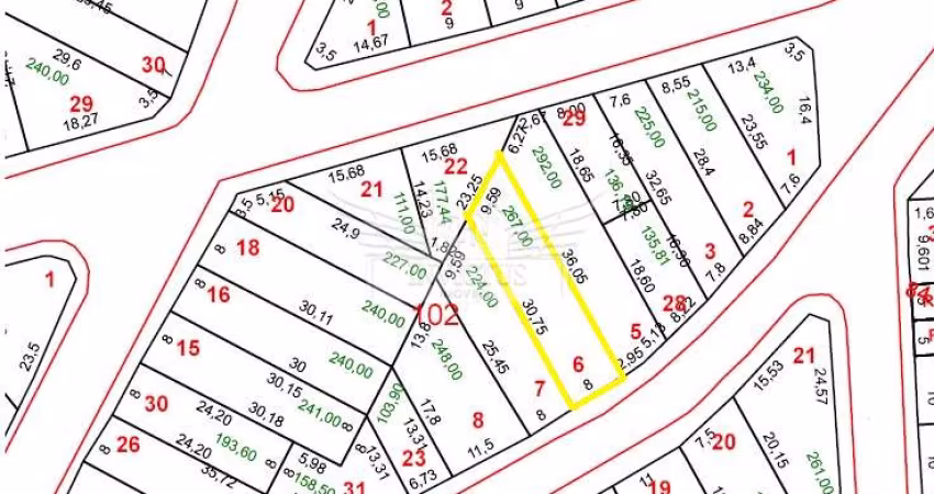 Terreno à Venda, 267m² - Parque das Nações, Santo André/SP.