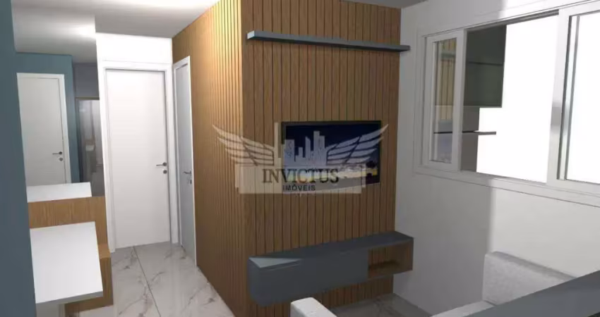 Apartamento com 2 quartos para comprar, 41m² - vila homero thon - santo andré/sp
