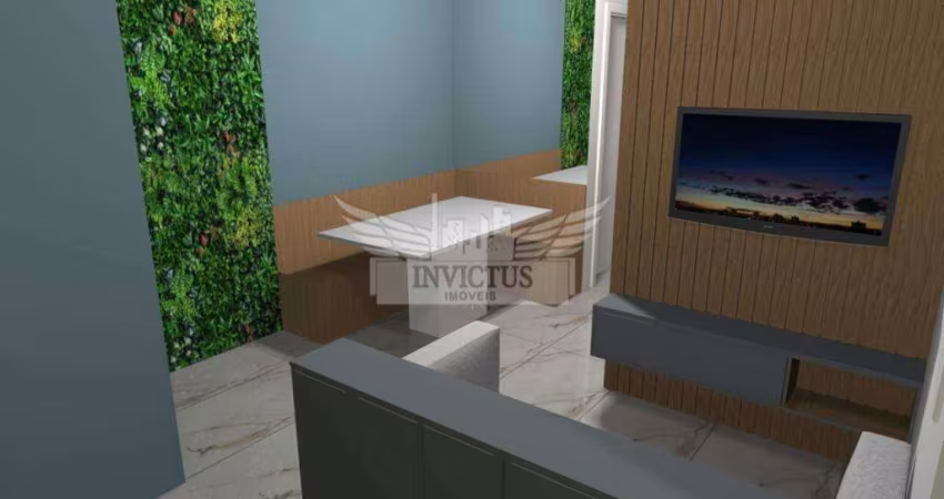 Apartamento com 2 Quartos para Comprar, 41m² - Vila Homero Thon, Santo André/SP.