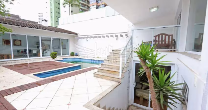 Sobrado comercial com pé direito duplo e piscina para alugar, 384m² - bairro jardim, santo andré/sp