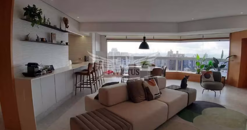 Apartamento mobiliado com 3 quartos condomínio alto jardim residencial, 160m² - vila guiomar, santo andré/sp.