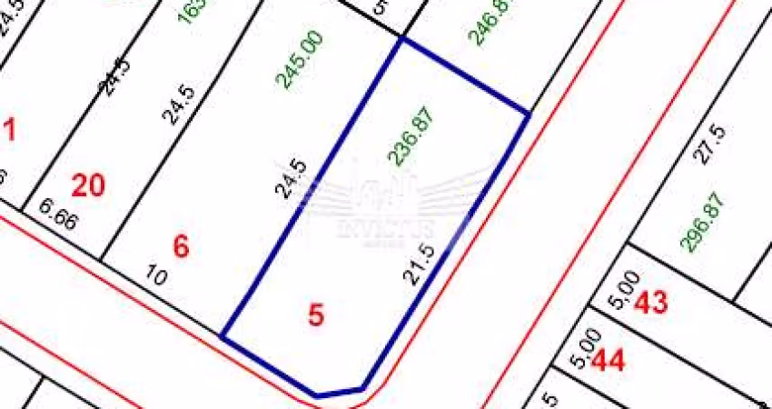 Terreno Residencial à Venda, 250m² - Vila Scarpelli, Santo André/SP.