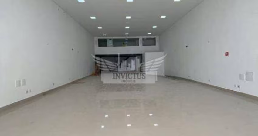 Salão Comercial Novo para Alugar, 340m² - Vila Humaitá, Santo André/SP.