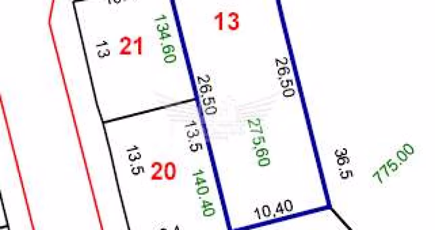 Terreno Comercial/Residencial à Venda, 275m² - Casa Branca, Santo André/SP.