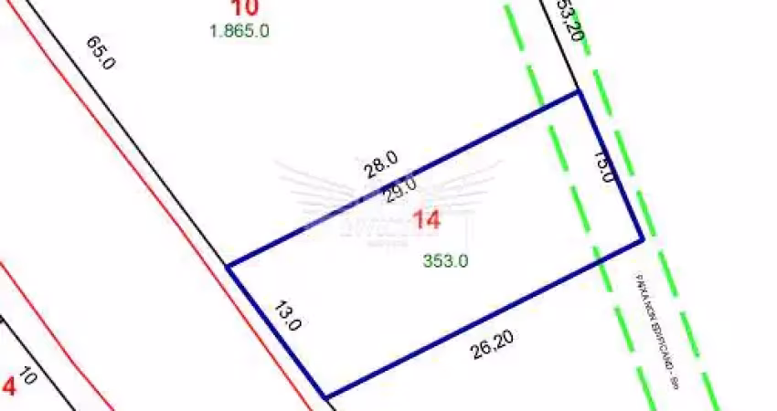Terreno Comercial/Residencial à Venda, 353m² - Condomínio Maracanã, Santo André/SP.