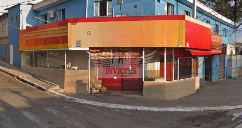 Salão Comercial de Esquina para Locação, 182m² - Bairro Serraria, Diadema/SP.