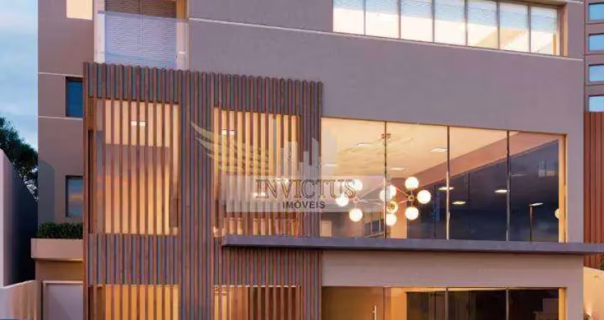 Salão comercial em fase de construção para alugar, 268m² - jardim, santo andré/sp.