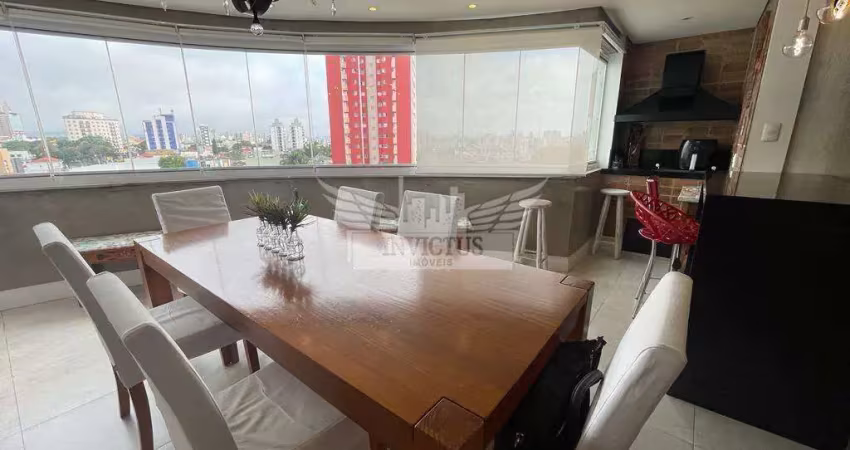 Apartamento de 3 suítes no residencial blue à venda, 126m² - vila scarpelli, santo andré/sp.