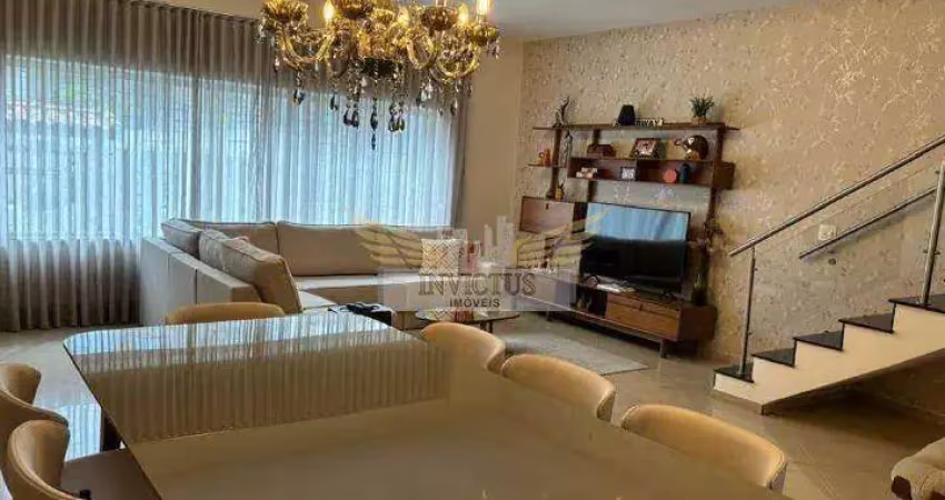 Sobrado de esquina com 3 suítes para comprar, 286m² - vila alpina, santo andré/sp.