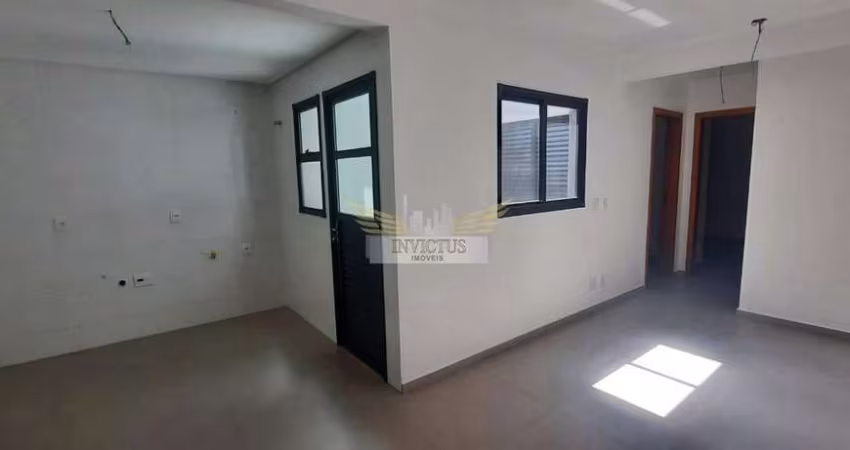 Apartamento sem Condomínio Novo com 2 Quartos para Comprar, 49m² - Parque Erasmo Assunção, Santo André/SP.