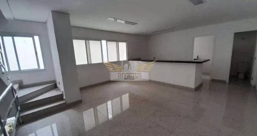 Salão Comercial para Alugar, 120m² - Bairro Jardim, Santo André/SP.