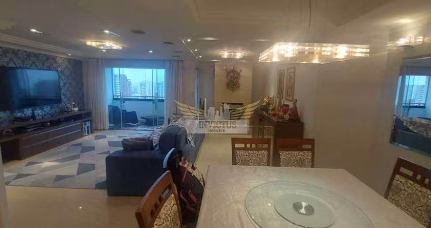 Apartamento com 3 Suítes Mobiliado no Edifício Viareggio para Comprar, 198m² - Vila Bastos, Santo André/SP.
