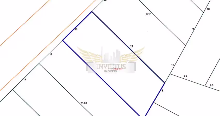 Terreno residencial/comercial para comprar, 261m² - vila bastos, santo andré/sp.
