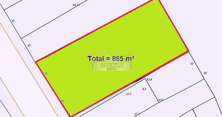 Terreno residencial/comercial para comprar, 865m² - bairro jardim, santo andré/sp.