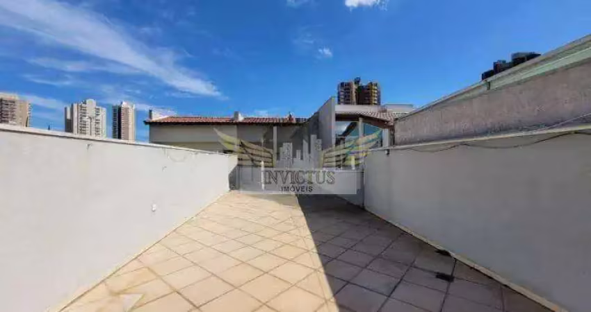 Cobertura sem condomínio com 2 quartos para alugar, 120m² - vila guiomar, santo andré/sp.