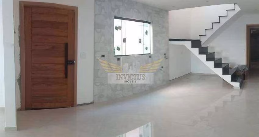 Sobrado com 3 Suítes para Comprar, 174m² - Campestre, Santo André/SP.